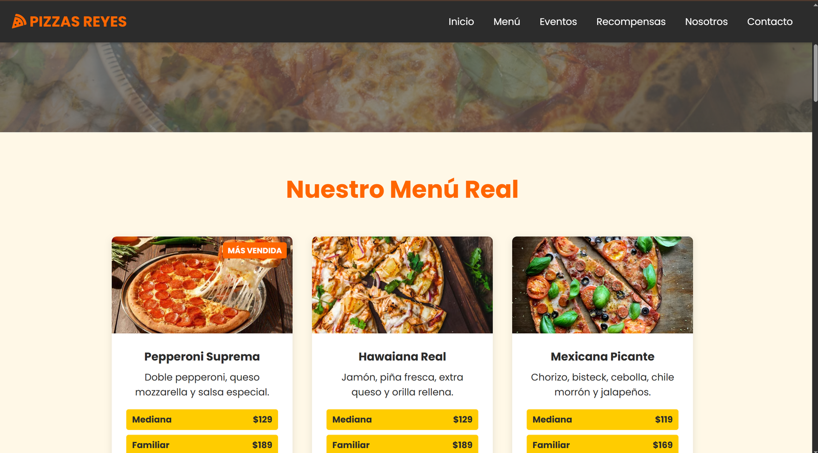Desarrollo de pizzería virtual personalizada